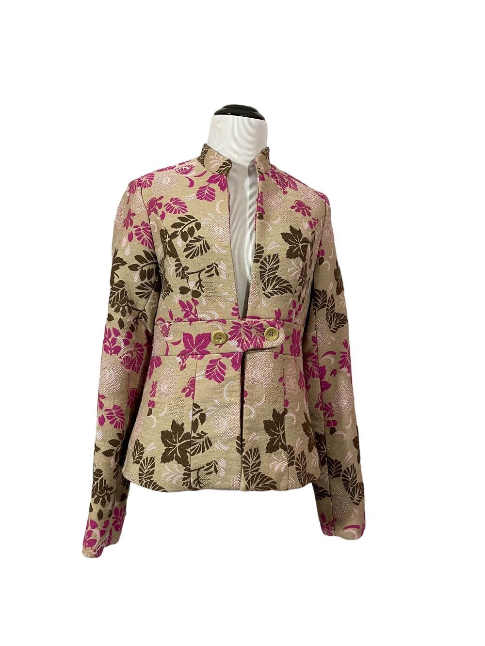Vintage Liquid Floral Brocade Jacket - 6